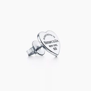 Tiffany’s Heart Tag Stud Earrings